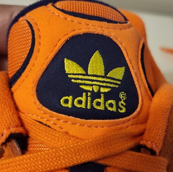 ADIDAS YOUNG 1. HI - RES ORANGE LOW TOP SHOES NAVY BLUE MEN\'S SIZE 9 main image 7